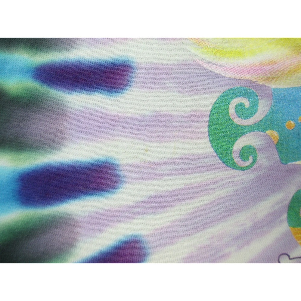 VINTAGE‎ Jimi Hendrix Shirt Mens Extra Large Blue Tie Dye Single Stitch Music* - Picture 7 of 13